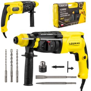 Młotowiertarka 1200W + Zestaw akcesoriów